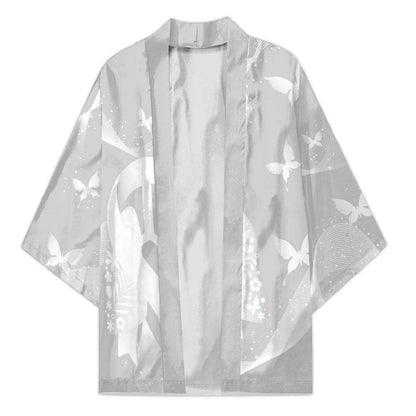 Australia Lung Cancer Support Personalised Kimono Butterfly White Ribbon Art