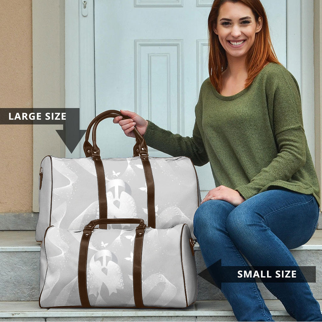 Australia Lung Cancer Support Travel Bag Butterfly White Ribbon Art