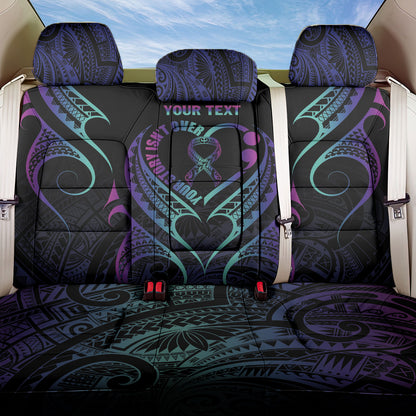 Personalised Your Story Isn't Over Back Car Seat Cover Suicide Prevention Support Semicolon Polynesian Heart