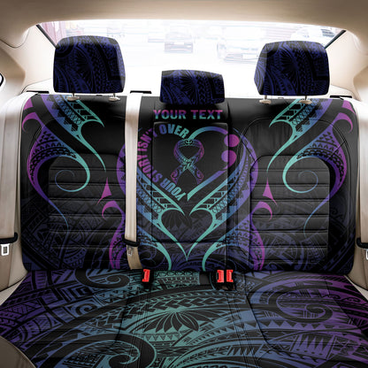 Personalised Your Story Isn't Over Back Car Seat Cover Suicide Prevention Support Semicolon Polynesian Heart