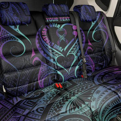 Personalised Your Story Isn't Over Back Car Seat Cover Suicide Prevention Support Semicolon Polynesian Heart