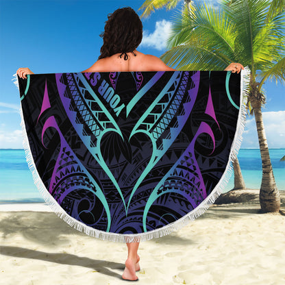 Personalised Your Story Isn't Over Beach Blanket Suicide Prevention Support Semicolon Polynesian Heart