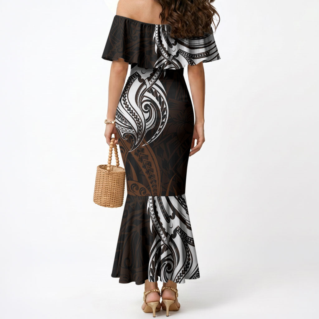 You Matter Suicide Prevention Support Mermaid Dress Gold Polynesian Tribal