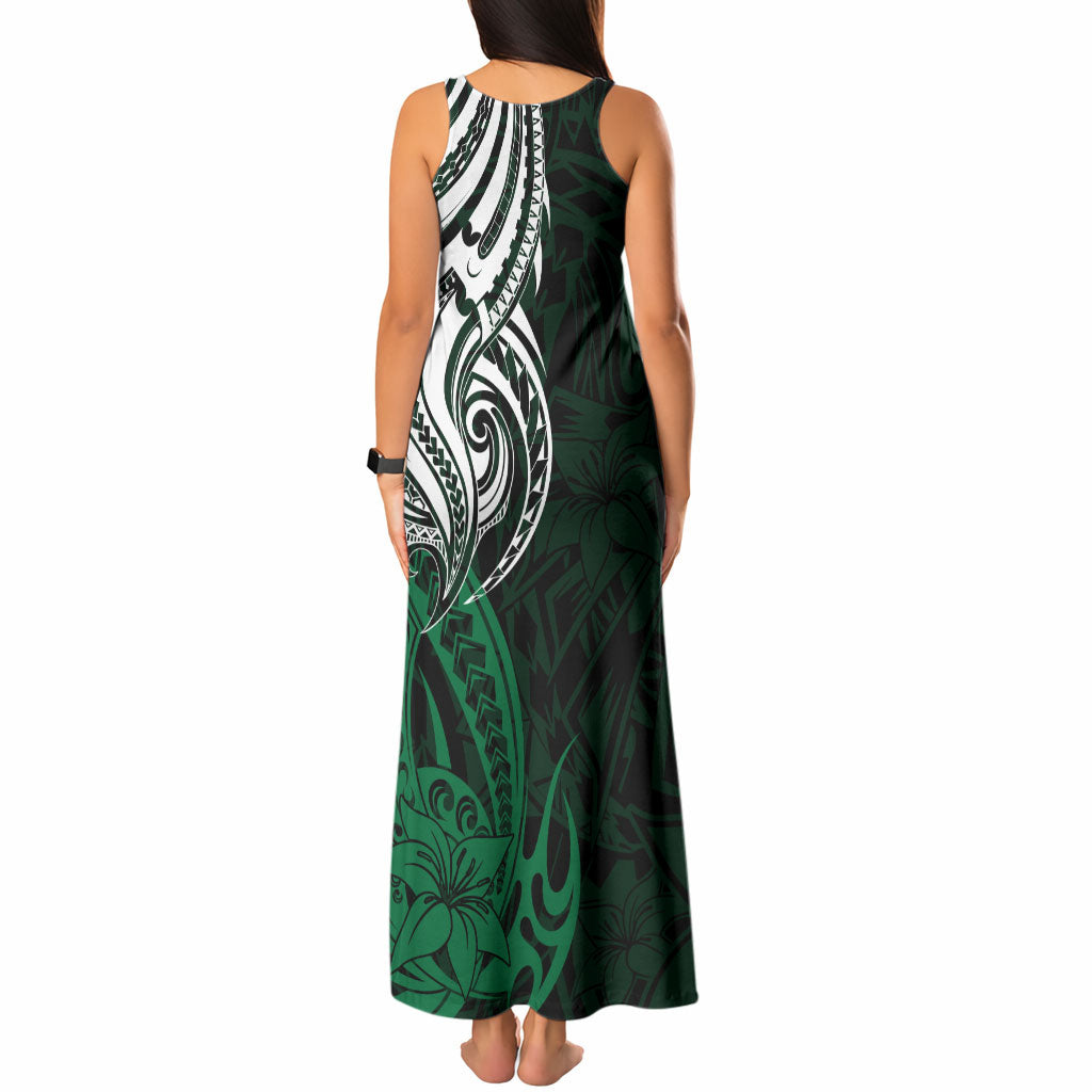 You Matter Suicide Prevention Support Tank Maxi Dress Green Polynesian Tribal