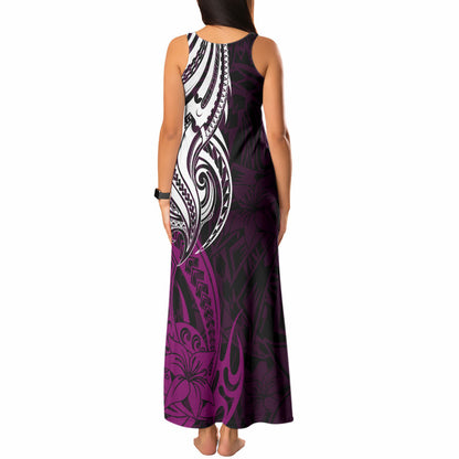 You Matter Suicide Prevention Support Tank Maxi Dress Pink Polynesian Tribal