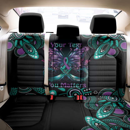 Personalised Hope Fight Suicide Prevention Support Back Car Seat Cover Aboriginal Motif
