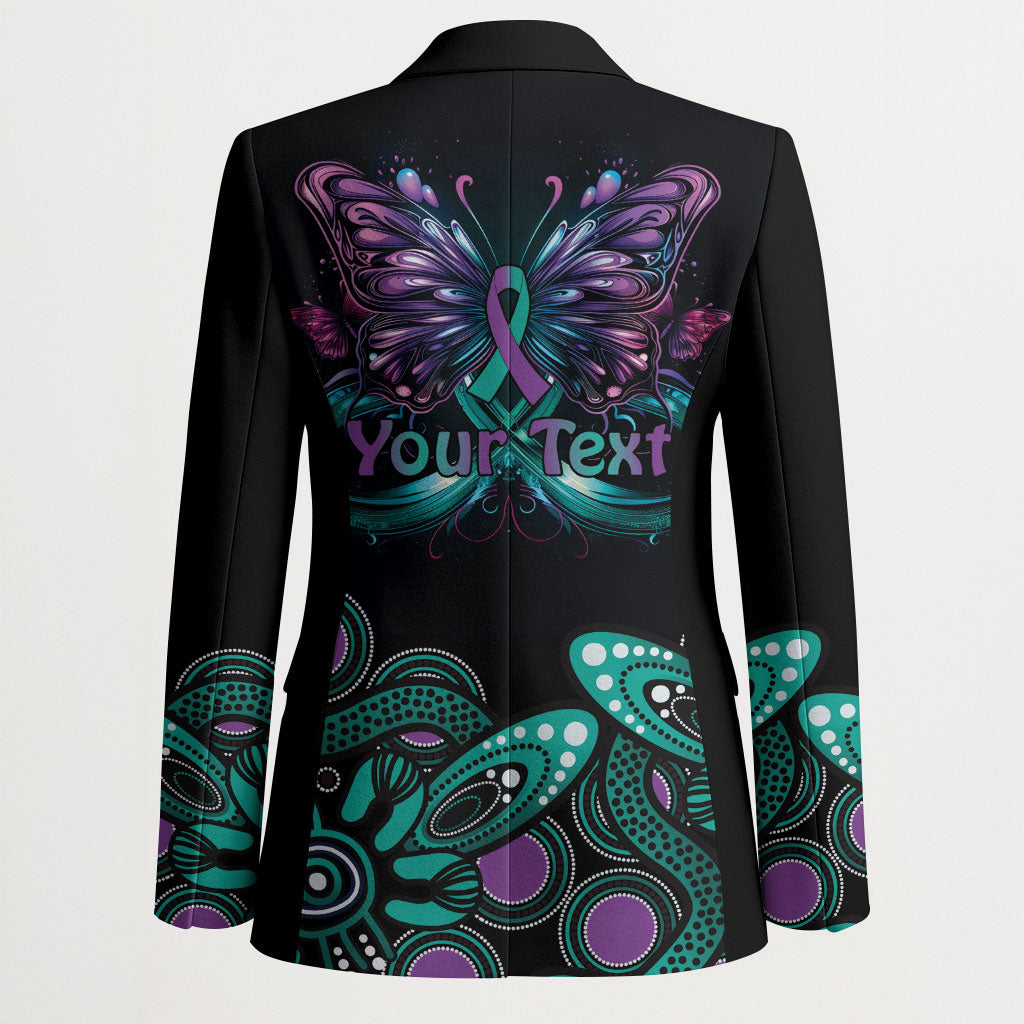 Personalised Hope Fight Suicide Prevention Support Blazer Aboriginal Motif