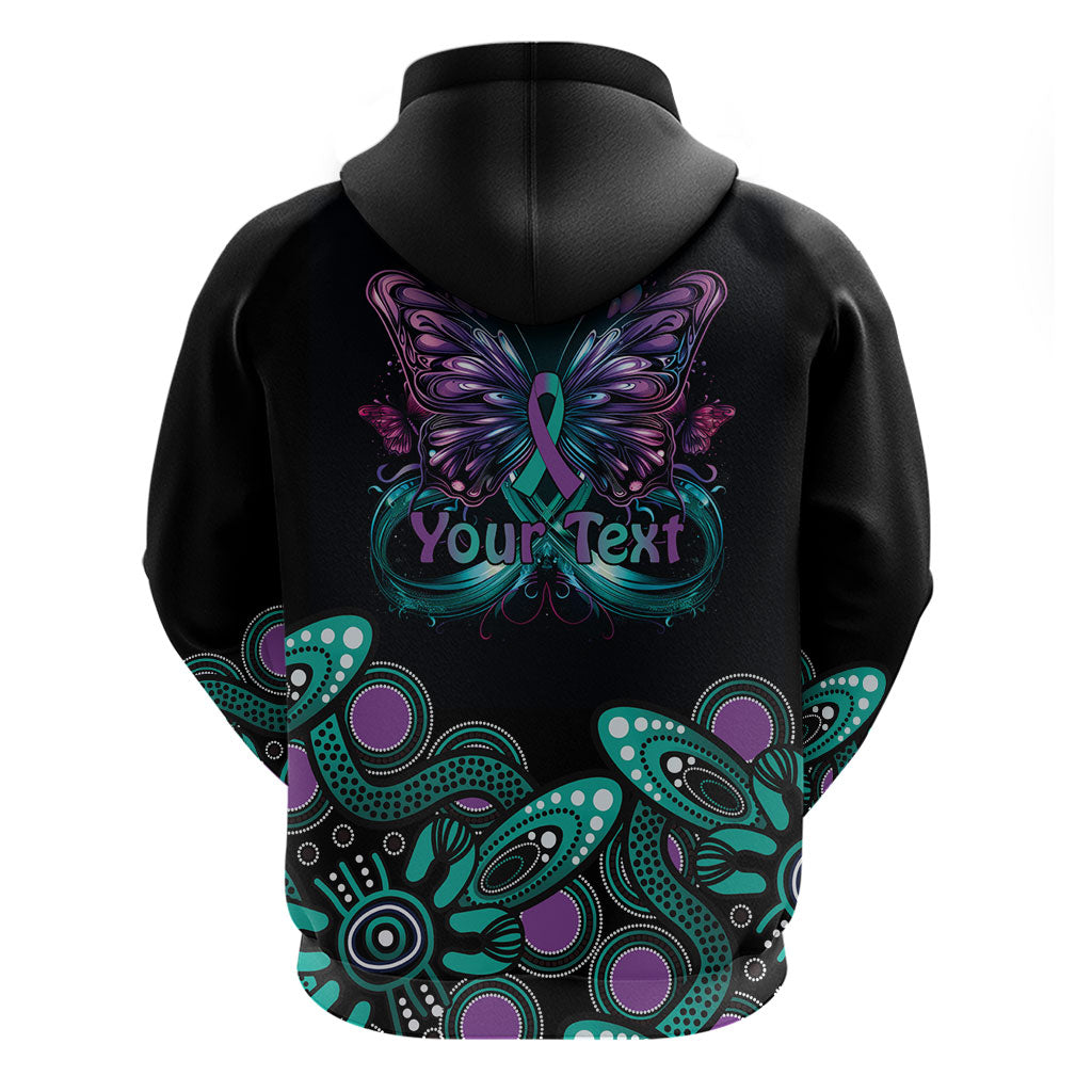 Personalised Hope Fight Suicide Prevention Support Hoodie Aboriginal Motif