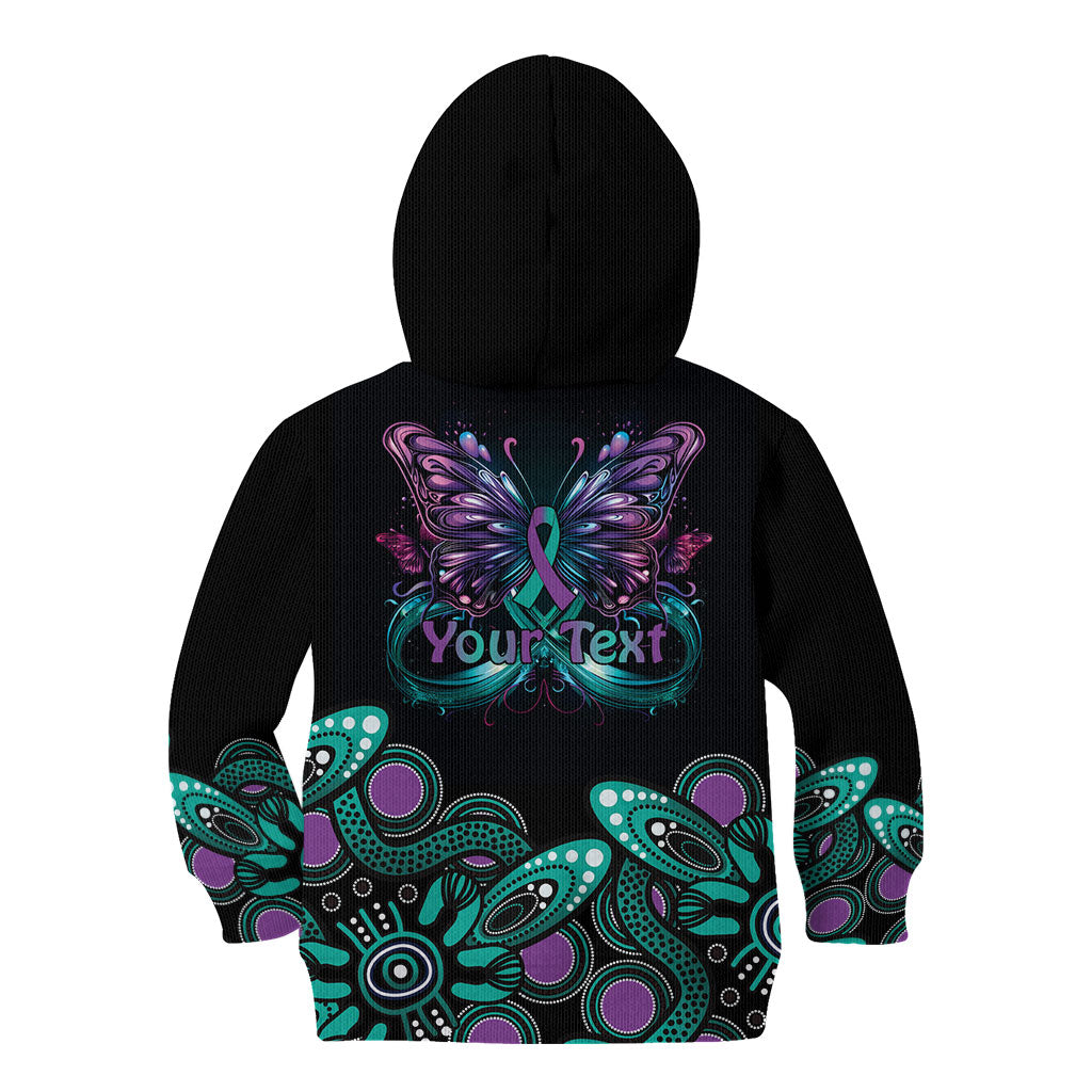 Personalised Hope Fight Suicide Prevention Support Kid Hoodie Aboriginal Motif