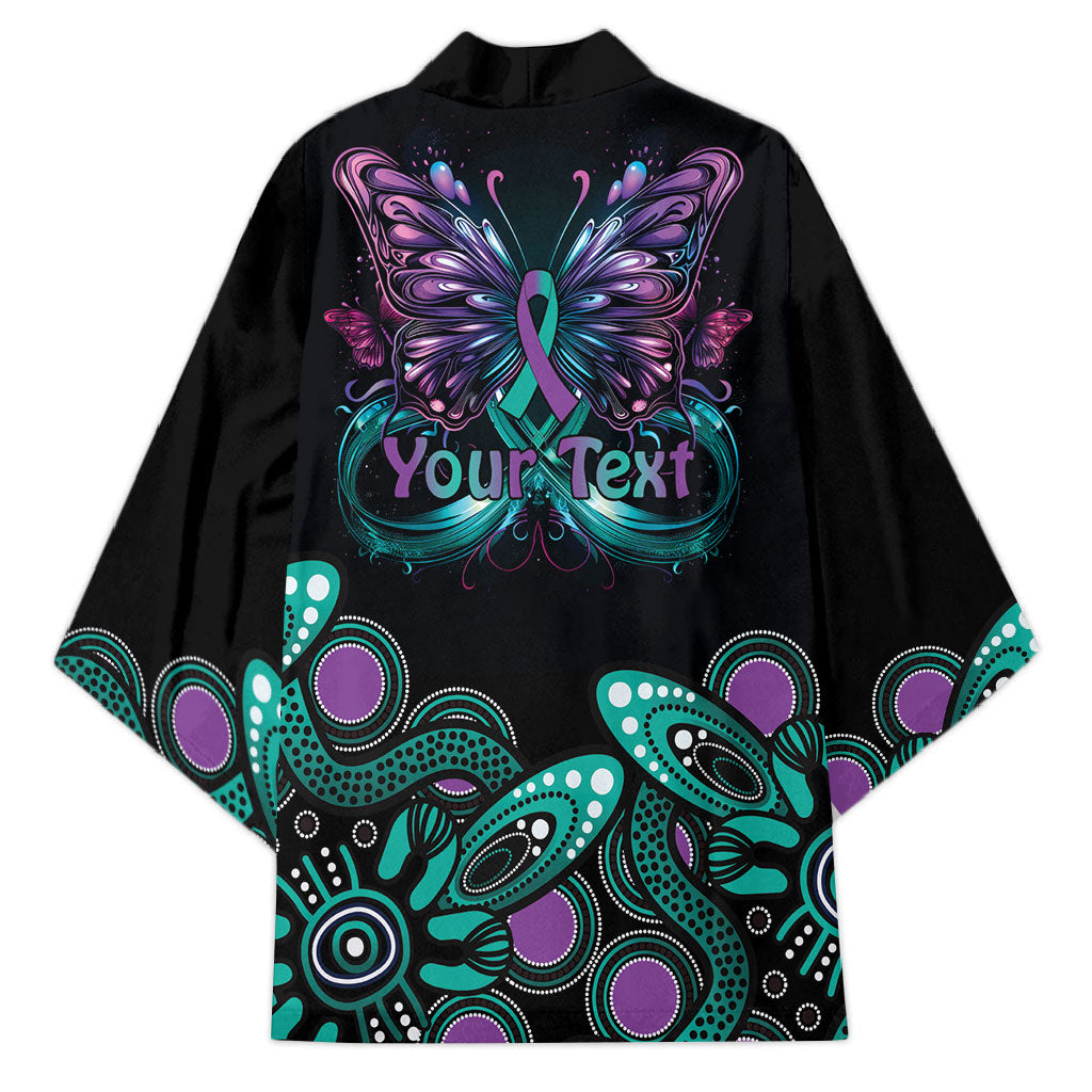 Personalised Hope Fight Suicide Prevention Support Kimono Aboriginal Motif