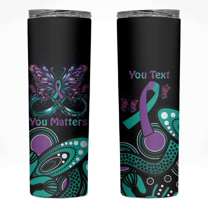 Personalised Hope Fight Suicide Prevention Support Skinny Tumbler Aboriginal Motif