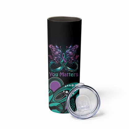 Personalised Hope Fight Suicide Prevention Support Skinny Tumbler Aboriginal Motif