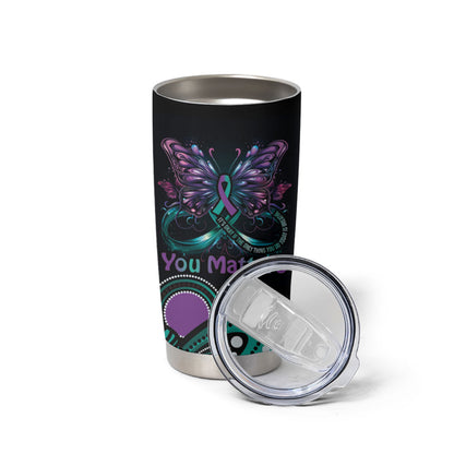 Personalised Hope Fight Suicide Prevention Support Tumbler Cup Aboriginal Motif