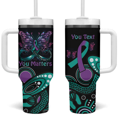 Personalised Hope Fight Suicide Prevention Support Tumbler With Handle Aboriginal Motif