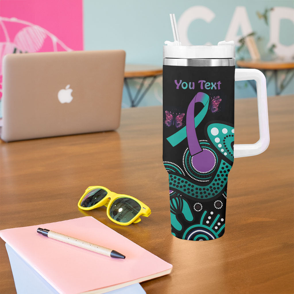 Personalised Hope Fight Suicide Prevention Support Tumbler With Handle Aboriginal Motif