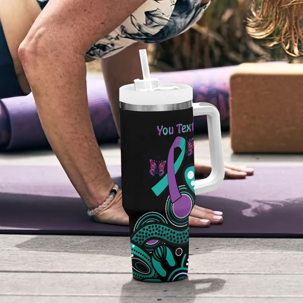 Personalised Hope Fight Suicide Prevention Support Tumbler With Handle Aboriginal Motif