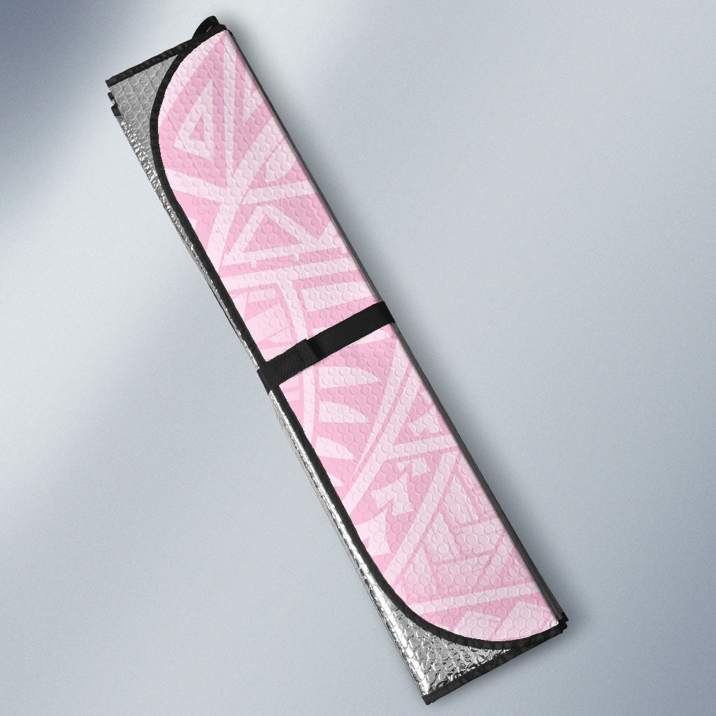 Pacific Girl and Butterfly Cancer Pink Ribbon Personalised Auto Sun Shade