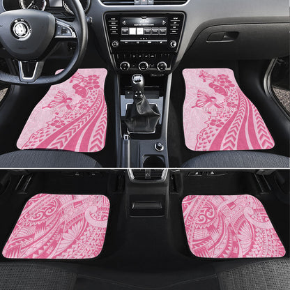 Pacific Girl and Butterfly Cancer Pink Ribbon Personalised Car Mats