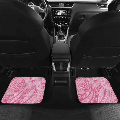 Pacific Girl and Butterfly Cancer Pink Ribbon Personalised Car Mats