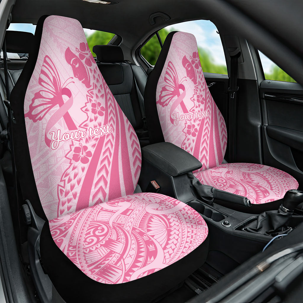 Pacific Girl and Butterfly Cancer Pink Ribbon Personalised Car Seat Cover