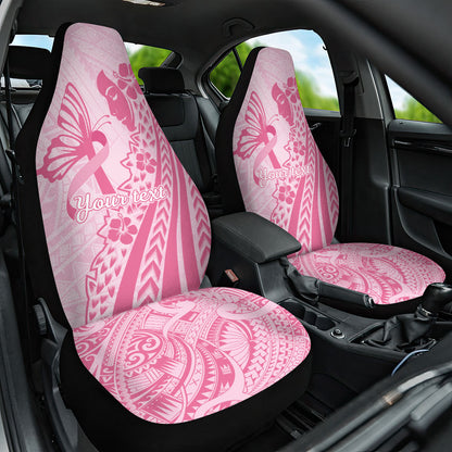 Pacific Girl and Butterfly Cancer Pink Ribbon Personalised Car Seat Cover
