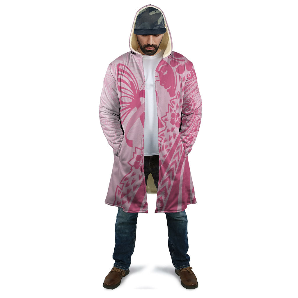 Pacific Girl and Butterfly Cancer Pink Ribbon Personalised Cloak