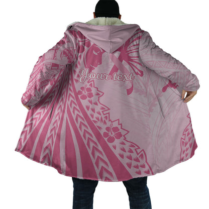 Pacific Girl and Butterfly Cancer Pink Ribbon Personalised Cloak