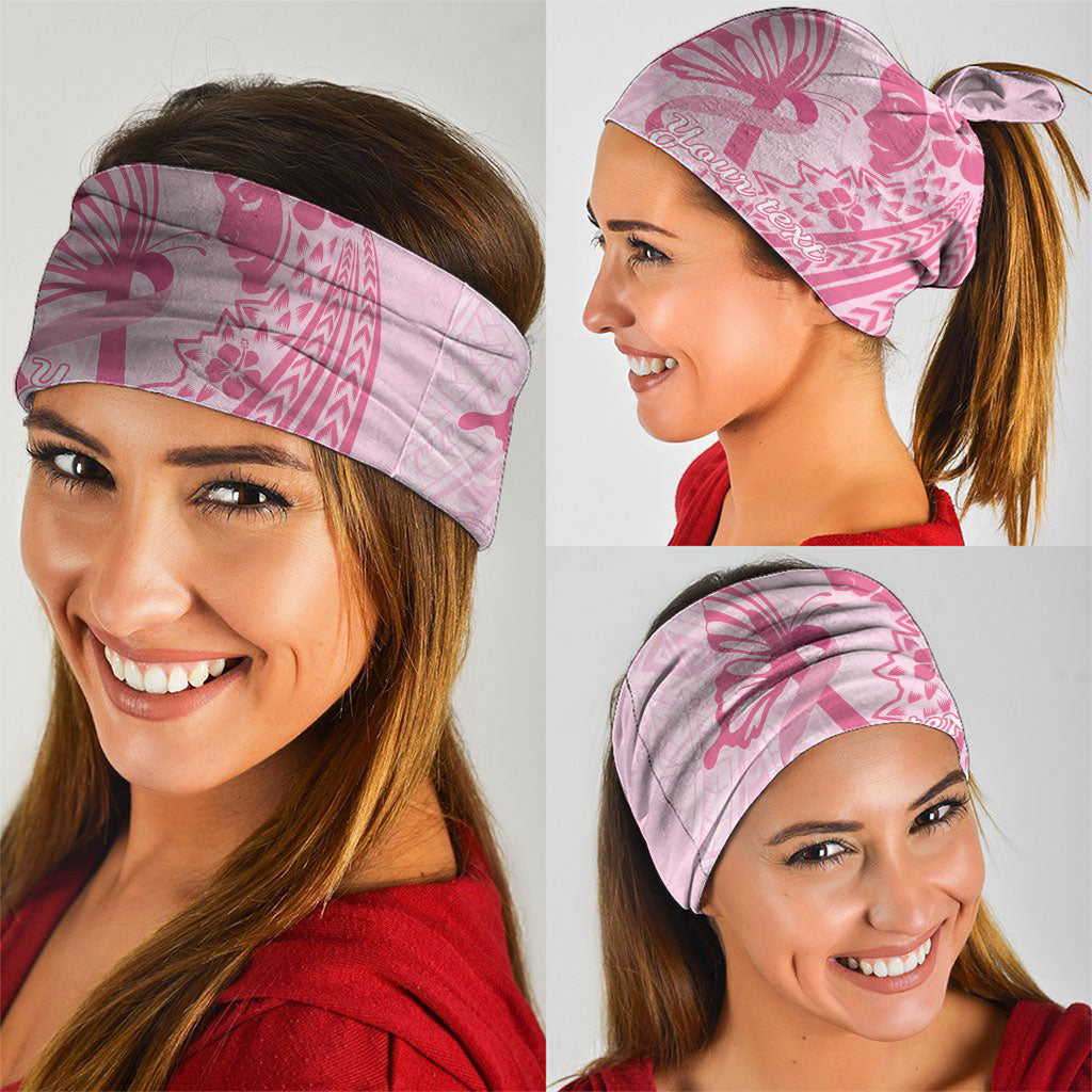 Pacific Girl and Butterfly Cancer Pink Ribbon Personalised Neck Gaiter