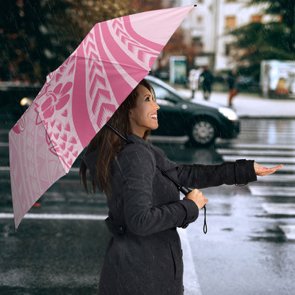 Pacific Girl and Butterfly Cancer Pink Ribbon Personalised Umbrella