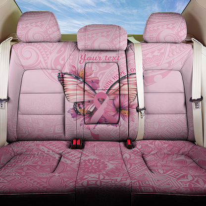 Faith Hope Love Butterfly Pink Ribbon Personalised Back Car Seat Cover Polynesian Tribal Pattern