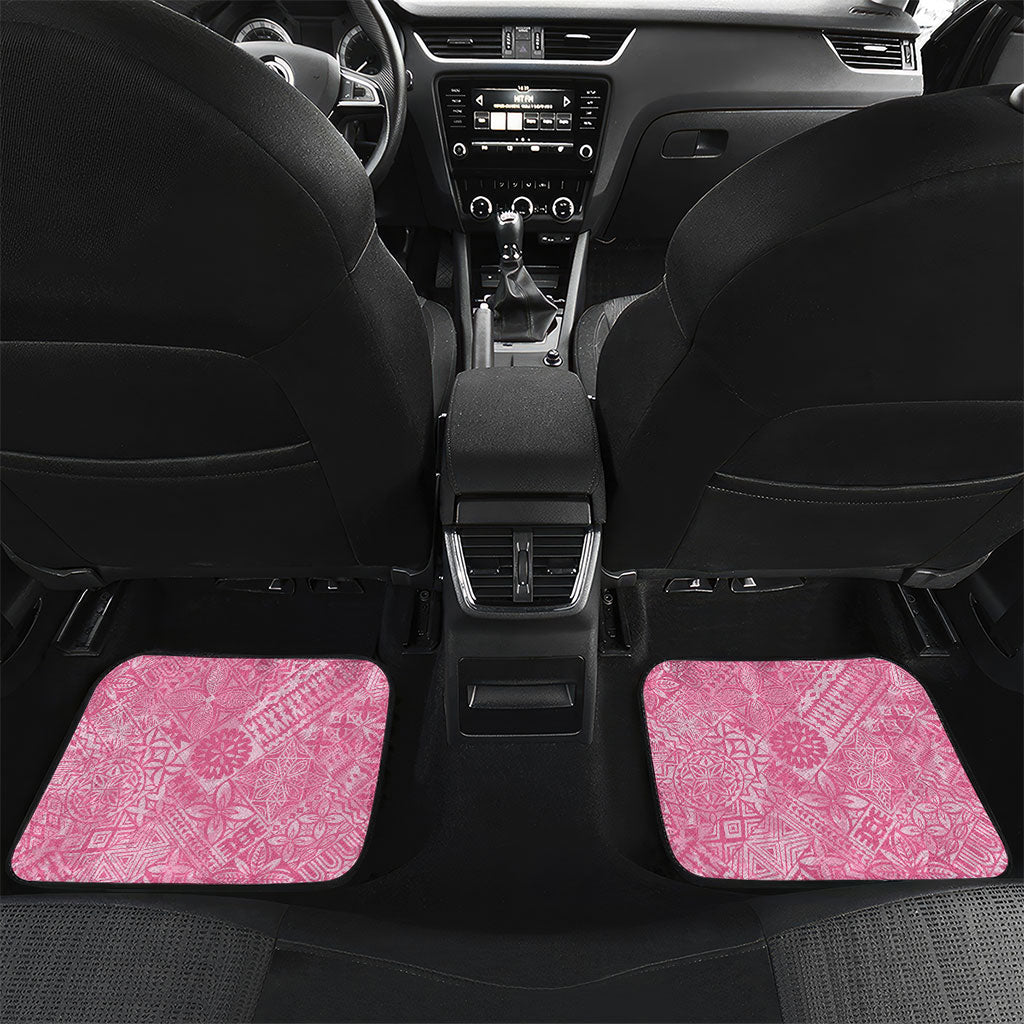 Faith Hope Love Butterfly Pink Ribbon Personalised Car Mats Polynesian Tribal Pattern