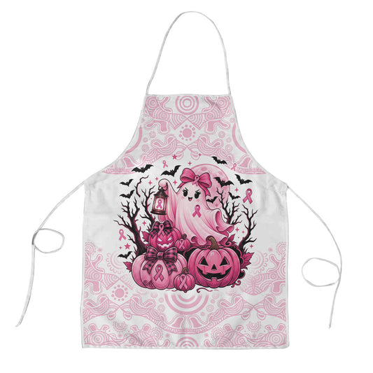 Aboriginal Pink Ghost Pumpkin Apron Aboriginal Halloween Wear Pink
