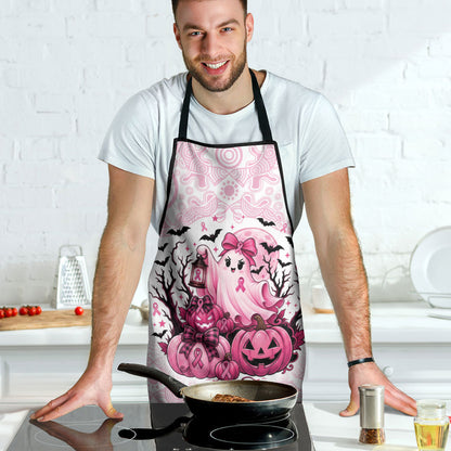 Aboriginal Pink Ghost Pumpkin Apron Aboriginal Halloween Wear Pink
