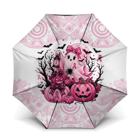 Aboriginal Pink Ghost Pumpkin Umbrella Aboriginal Halloween Wear Pink