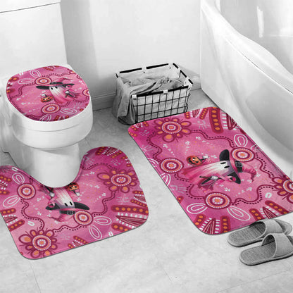 Pink Ghost Ribbon Bathroom Set Aboriginal Halloween Wear Pink