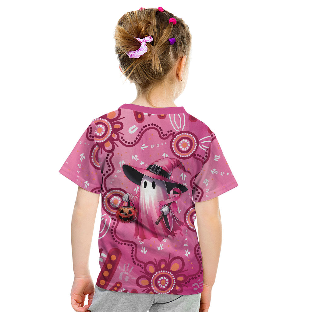 Pink Ghost Ribbon Kid T Shirt Aboriginal Halloween Wear Pink