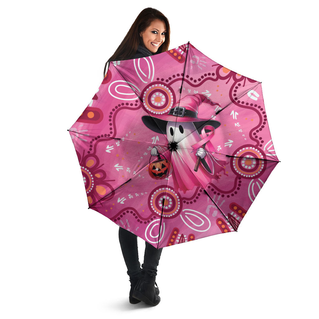 Pink Ghost Ribbon Umbrella Aboriginal Halloween Wear Pink