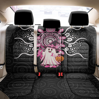 Spooky Pink Ghost Back Car Seat Cover Aboriginal Halloween Wear Pink