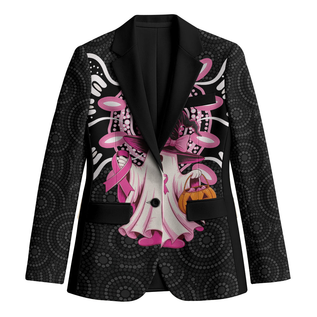 Spooky Pink Ghost Blazer Aboriginal Halloween Wear Pink