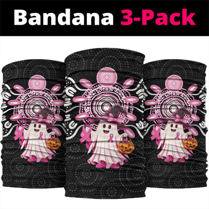 Spooky Pink Ghost Neck Gaiter Aboriginal Halloween Wear Pink