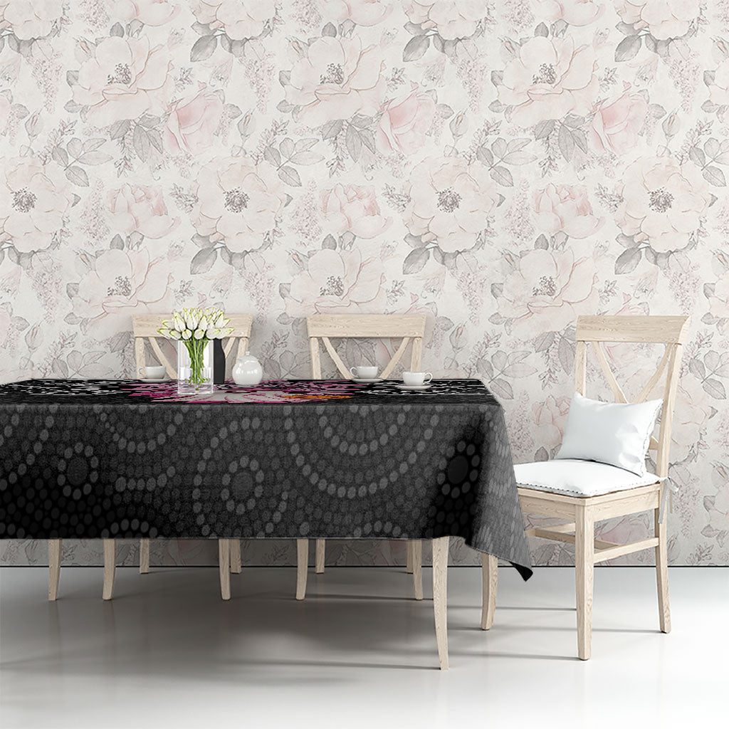 Spooky Pink Ghost Tablecloth Aboriginal Halloween Wear Pink