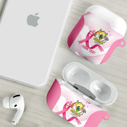 Custom Bowls Australia Breast Cancer AirPods Case Pink Ribbon Curve Sporty