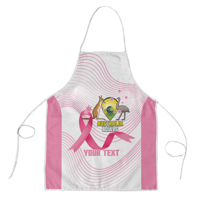 Custom Bowls Australia Breast Cancer Apron Pink Ribbon Curve Sporty