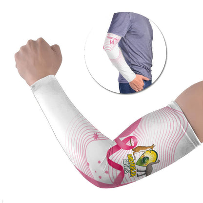 Custom Bowls Australia Breast Cancer Arm Sleeves Pink Ribbon Curve Sporty