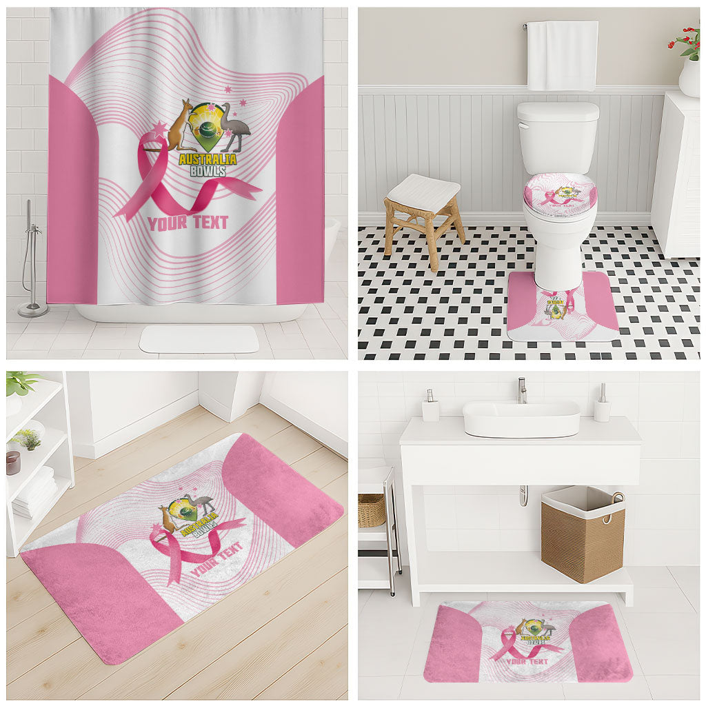 Custom Bowls Australia Breast Cancer Bathroom Set Pink Ribbon Curve Sporty