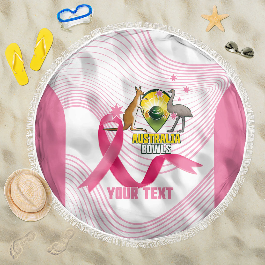 Custom Bowls Australia Breast Cancer Beach Blanket Pink Ribbon Curve Sporty