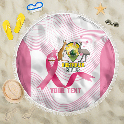 Custom Bowls Australia Breast Cancer Beach Blanket Pink Ribbon Curve Sporty