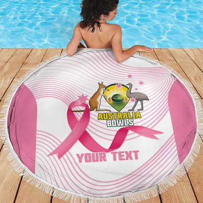 Custom Bowls Australia Breast Cancer Beach Blanket Pink Ribbon Curve Sporty