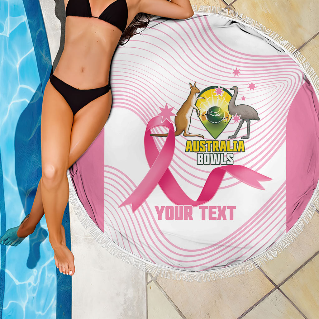 Custom Bowls Australia Breast Cancer Beach Blanket Pink Ribbon Curve Sporty