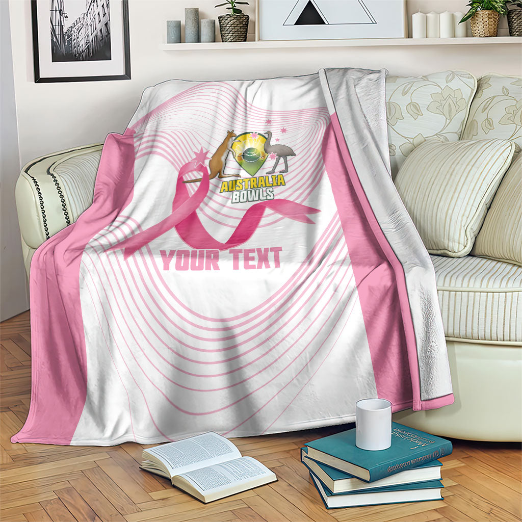 Custom Bowls Australia Breast Cancer Blanket Pink Ribbon Curve Sporty